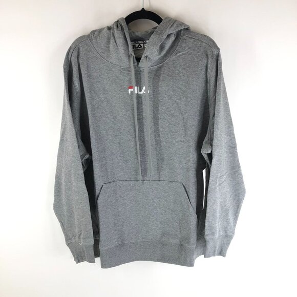 Fila Womens Crowd Pleaser Hoodie Pullover Pockets Gray 3X - Picture 2 of 5